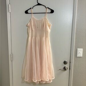 Henson Vintage Sheer Lined Nylon Nightgown/Dress Size: 34